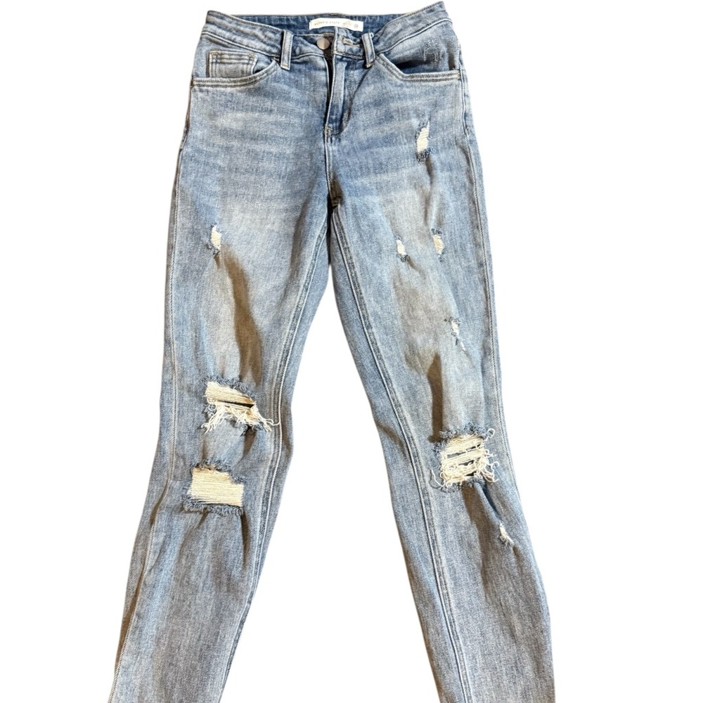 Altar'd State Light Blue Distressed Skinny Jeans